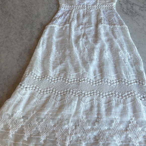 Anthropologie Eri + Ali White Swann Dress - Picture 11 of 12